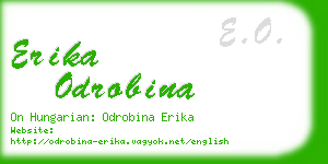 erika odrobina business card